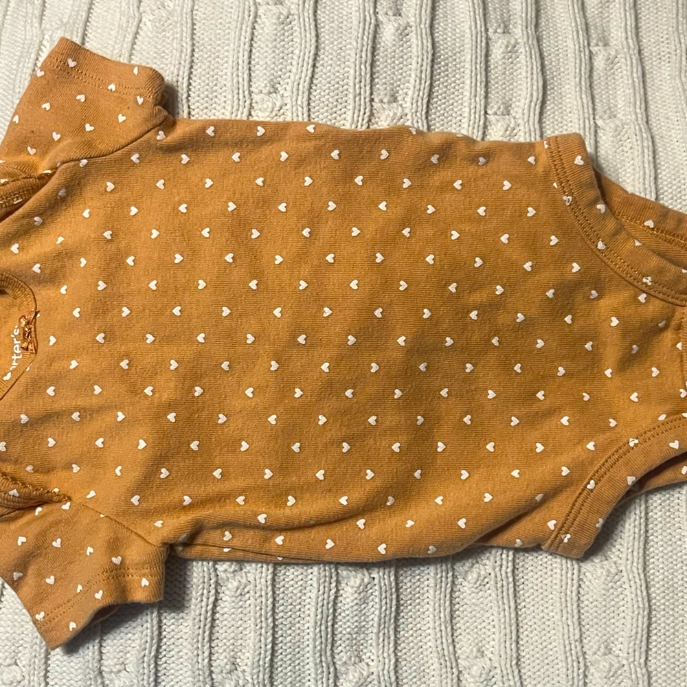 Infant girls 3 months onesie with hearts